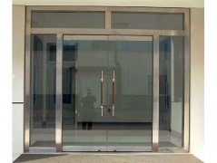 社区玻璃门安装案例